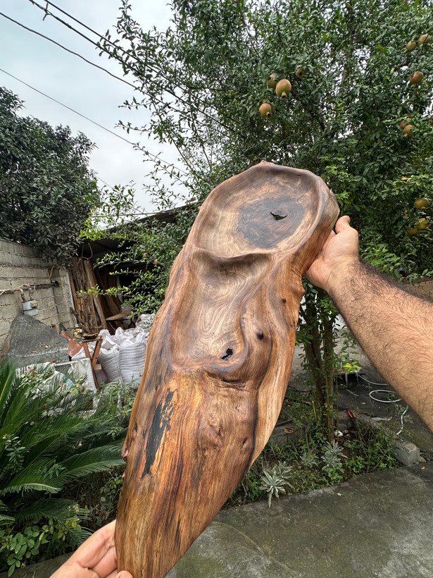 اردوخوری تمام روستیک چوب گردو