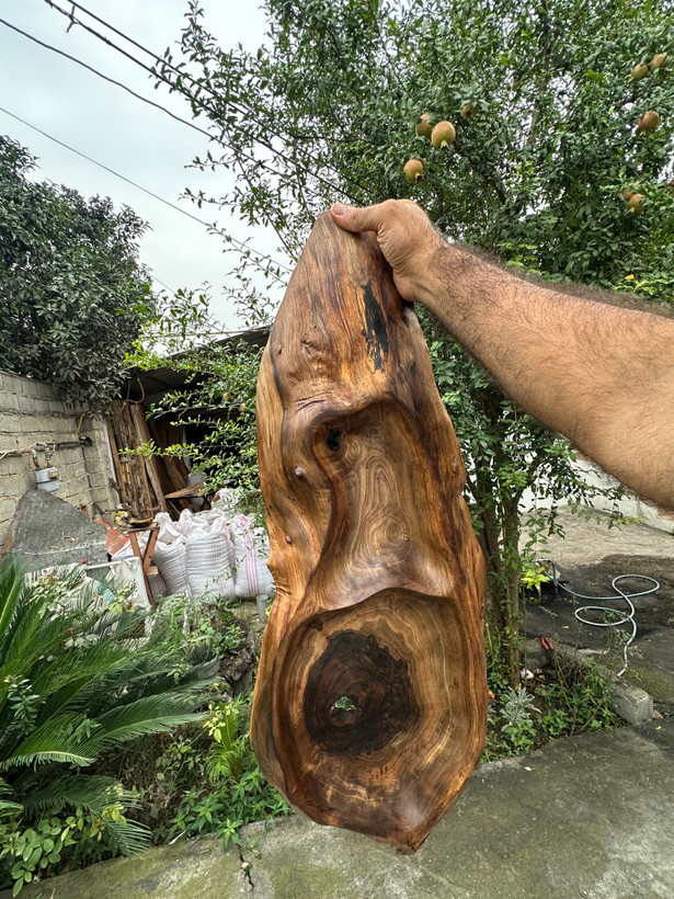 اردوخوری تمام روستیک چوب گردو